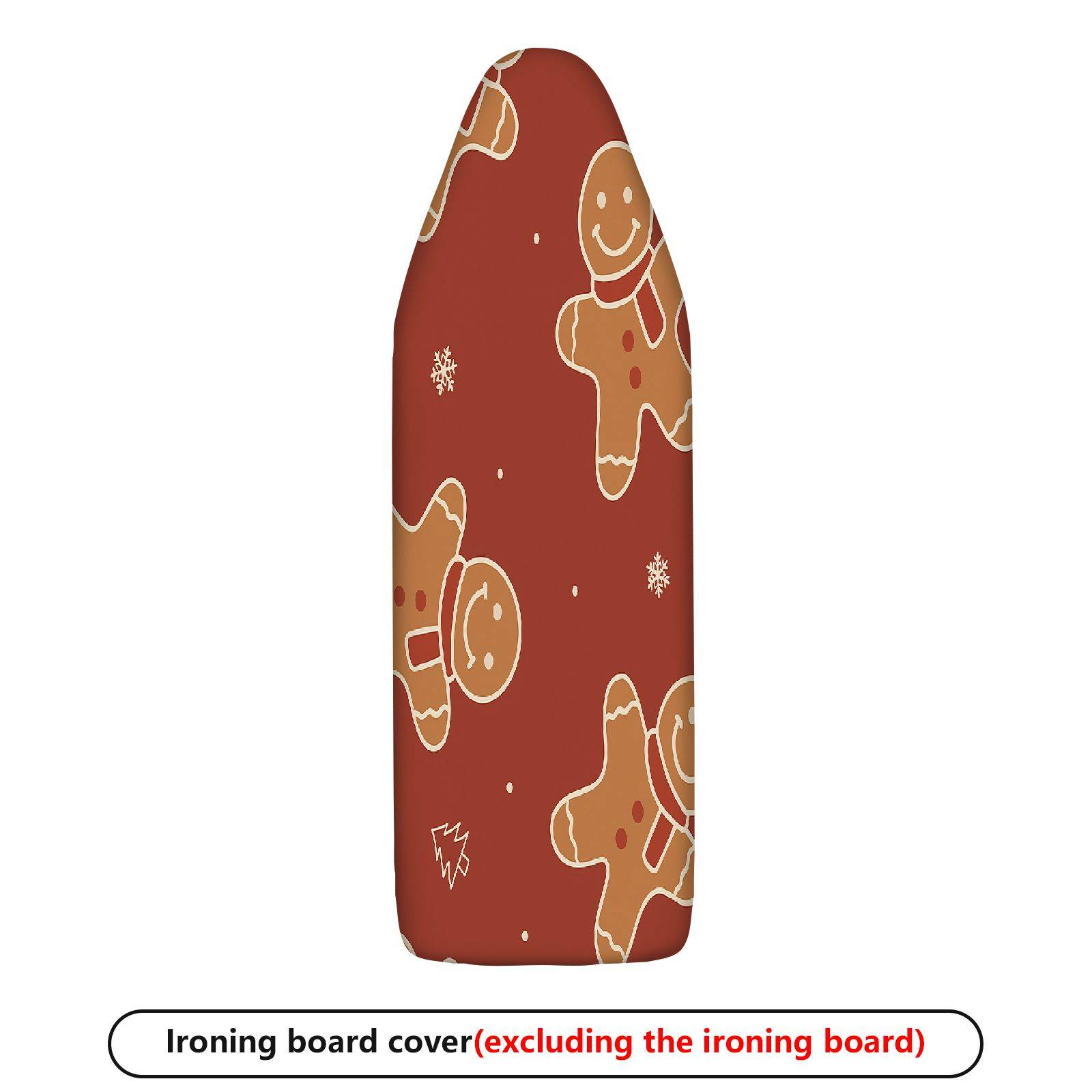 1-Piece Christmas Gingerbread Snow  Ironing Board Cover, Universal Size, Without Board