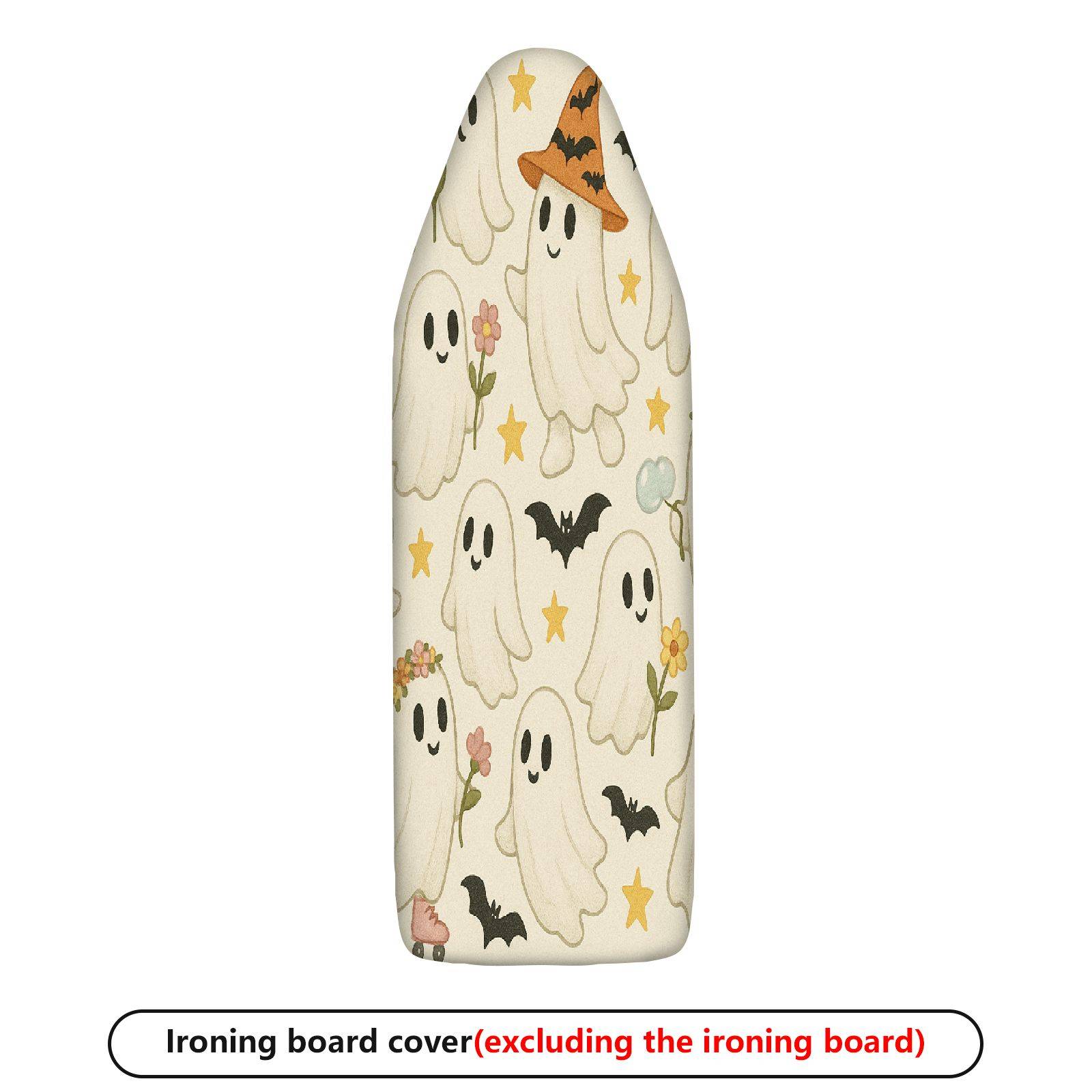 1-Piece Halloween Ghost Bat Star  Ironing Board Cover, Universal Size, Without Board