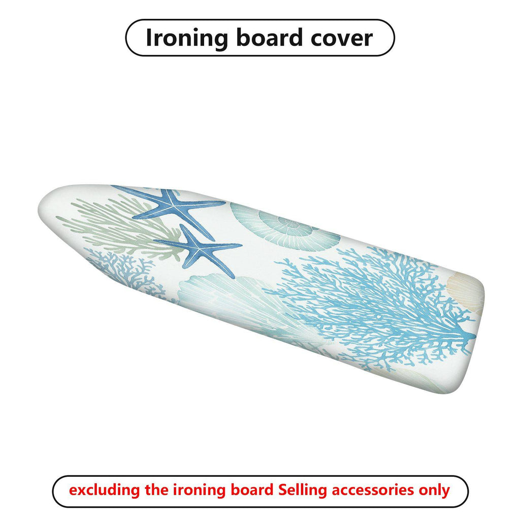 1-Piece Sea Shell Starfish Coral  Ironing Board Cover, Universal Size, Without Board