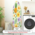 1-Piece Tropical Floral Pineapple  Ironing Board Cover, Universal Size, Without Board