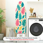 1-Piece Tropical Floral Leaves Pattern Decorative  Ironing Board Cover, Universal Size, Without Board