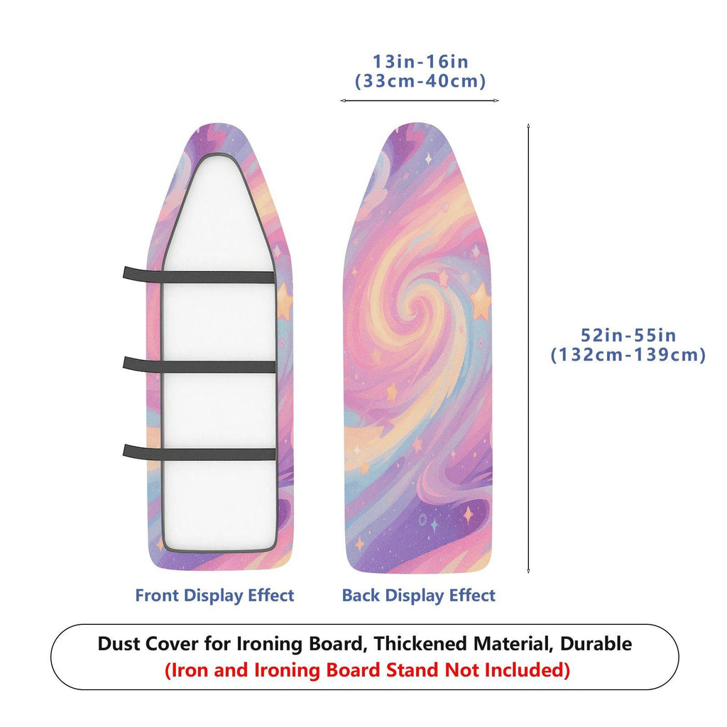1-Piece Galaxy Starry Swirl Pastel  Ironing Board Cover, Universal Size, Without Board