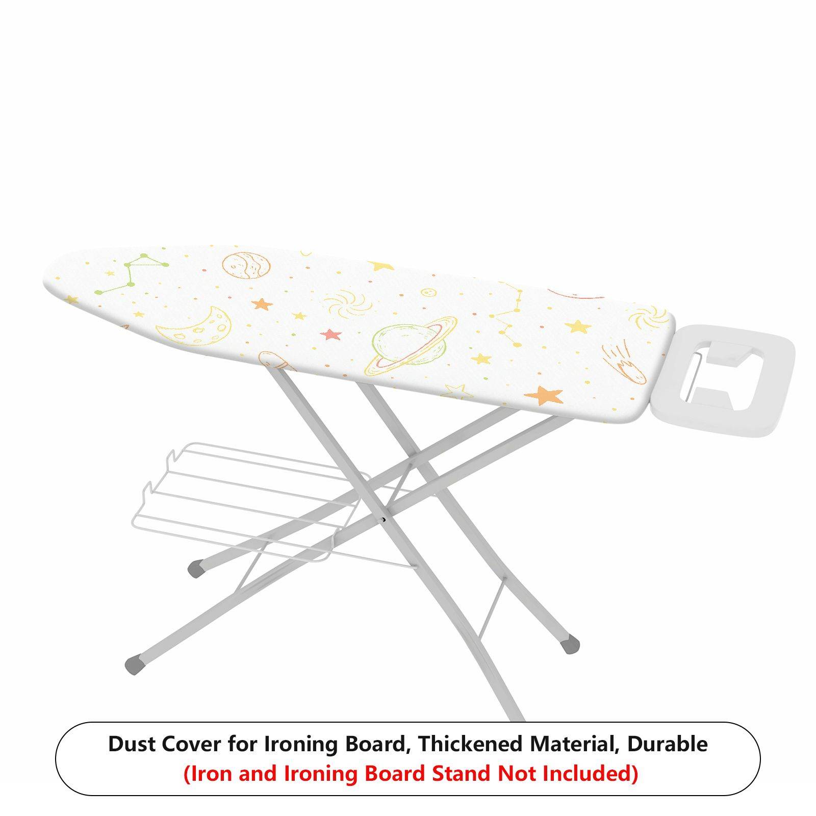 1-Piece Star Moon Rocket  Ironing Board Cover, Universal Size, Without Board