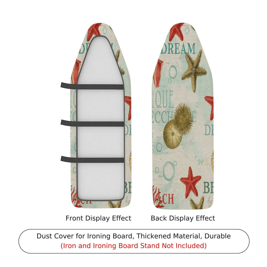 1-Piece Starfish Dream Beach  Ironing Board Cover, Universal Size, Without Board