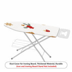 1-Piece Christmas stocking gingerbread Xmas  Ironing Board Cover, Universal Size, Without Board