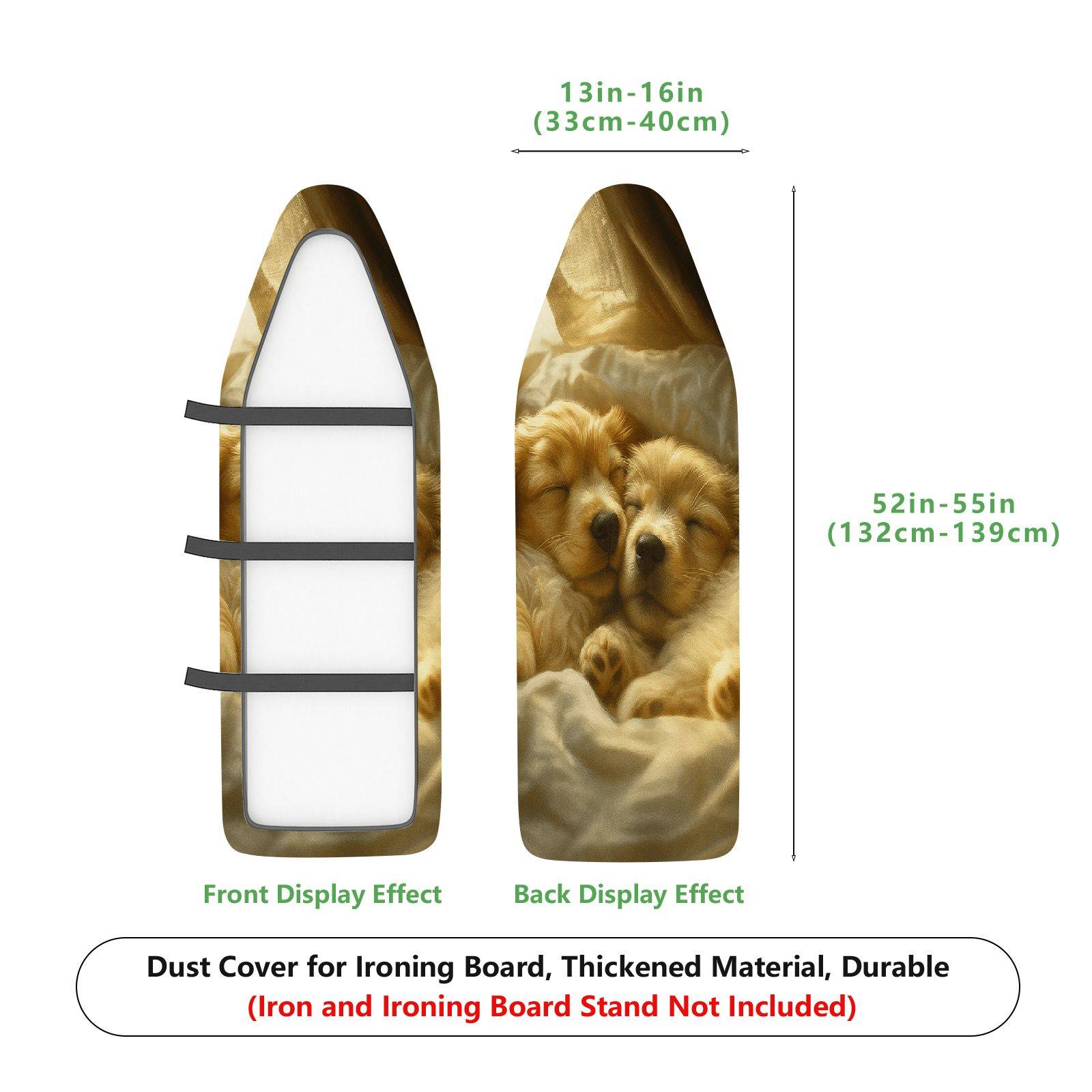 1-Piece Dog Puppy Sleeping  Ironing Board Cover, Universal Size, Without Board