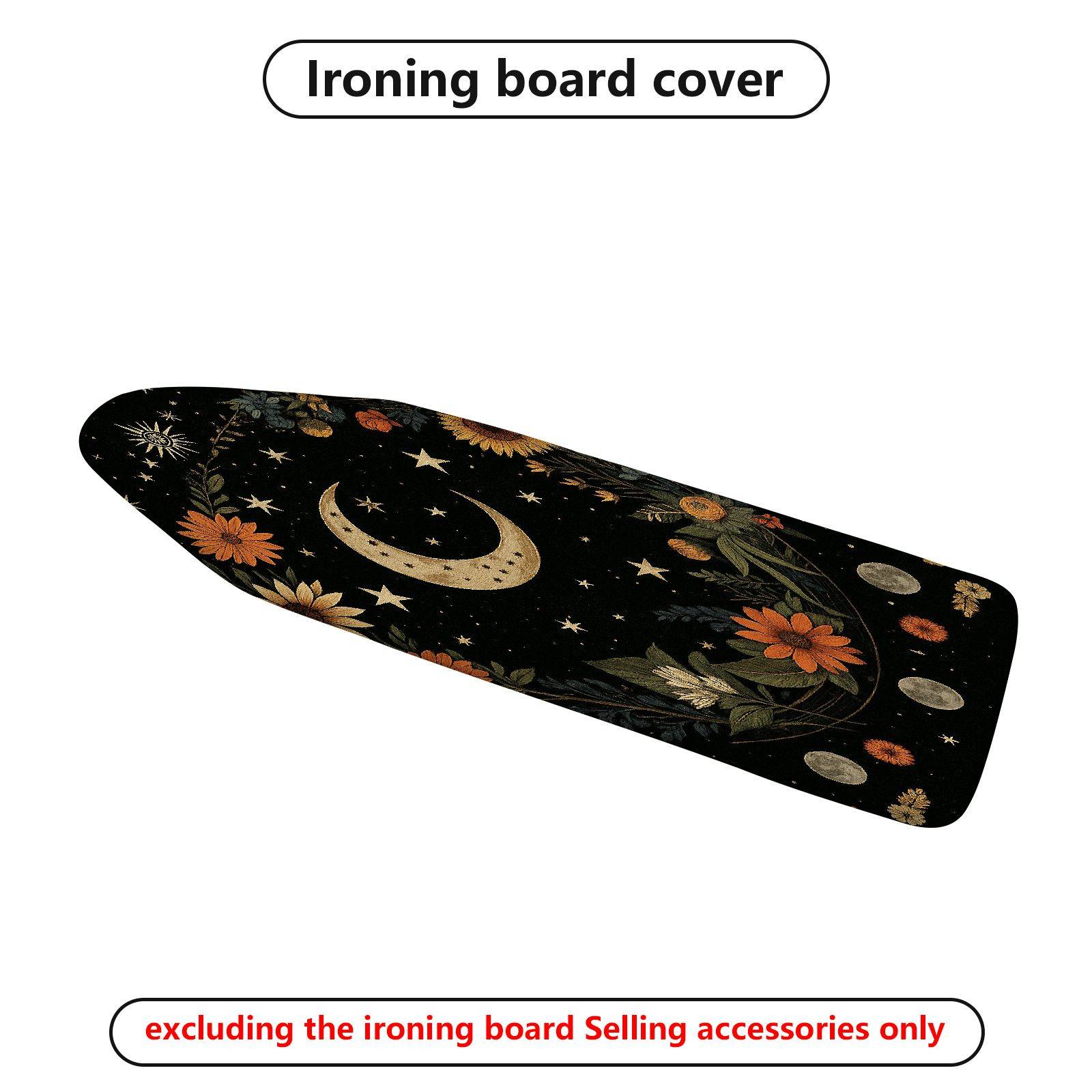 1-Piece floral moon star  Ironing Board Cover, Universal Size, Without Board