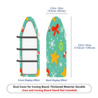 1-Piece Christmas Snowflake Candy Cane  Ironing Board Cover, Universal Size, Without Board