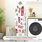 1-Piece Christmas Santa Reindeer Winter  Ironing Board Cover, Universal Size, Without Board