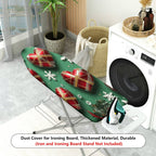 1-Piece Heart Snowflake Christmas  Ironing Board Cover, Universal Size, Without Board