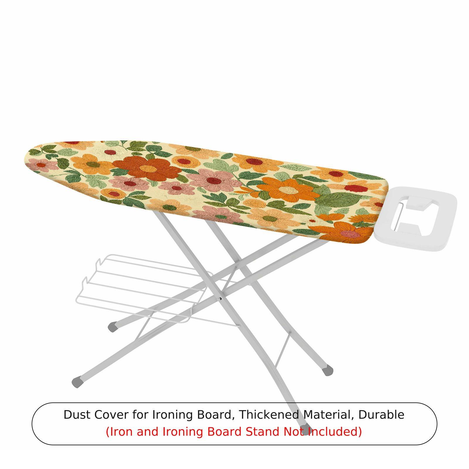 1-Piece Floral Pattern Vintage Retro  Ironing Board Cover, Universal Size, Without Board