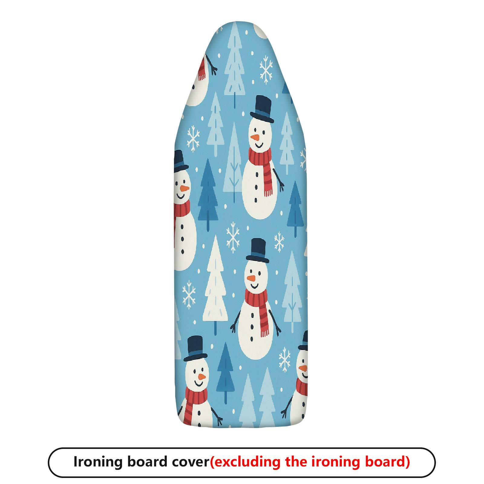 1-Piece Snowman Christmas Winter  Ironing Board Cover, Universal Size, Without Board