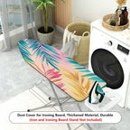 1-Piece Tropical Leaves Colorful Gradient  Ironing Board Cover, Universal Size, Without Board