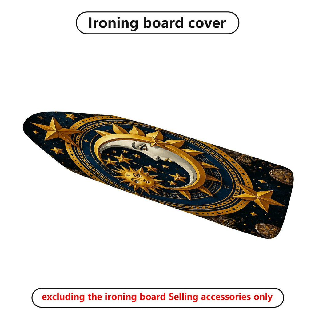1-Piece Sun Moon Stars Celestial  Ironing Board Cover, Universal Size, Without Board