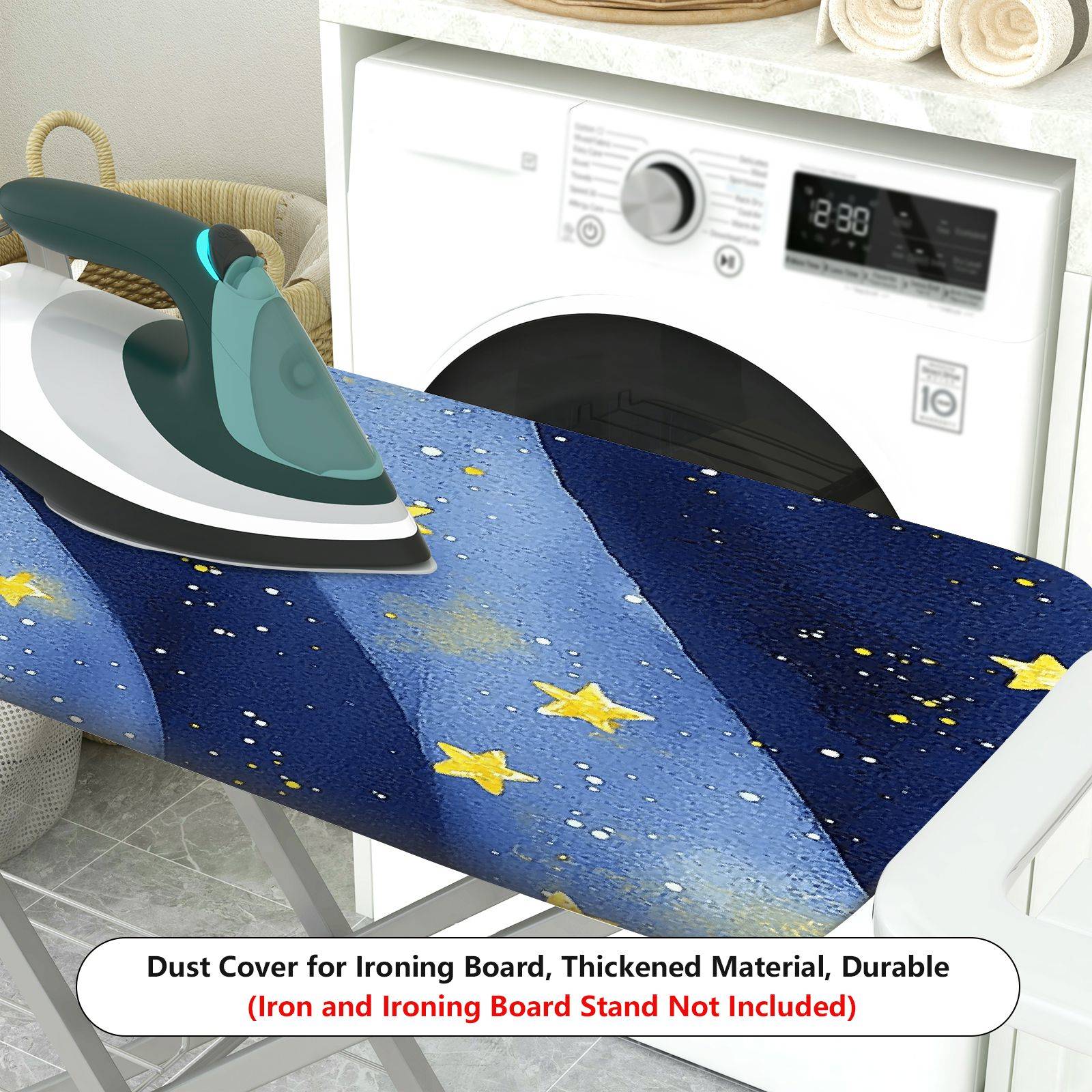 1-Piece Starry Night Sky Pattern Galaxy  Ironing Board Cover, Universal Size, Without Board