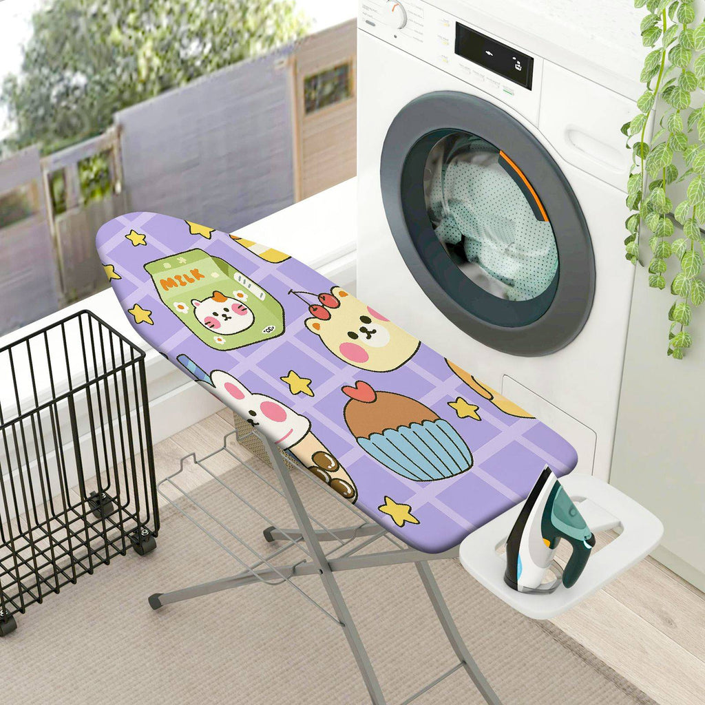 1-Piece Cupcake Cat Star  Ironing Board Cover, Universal Size, Without Board