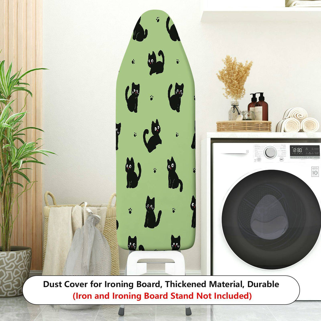 1-Piece Black Cat Paw Print  Ironing Board Cover, Universal Size, Without Board
