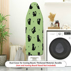 1-Piece Black Cat Paw Print  Ironing Board Cover, Universal Size, Without Board