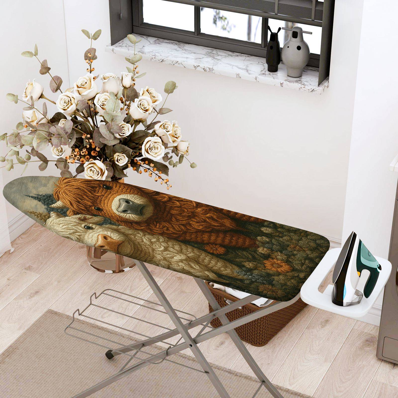 1-Piece Animal Alpaca Cute  Ironing Board Cover, Universal Size, Without Board