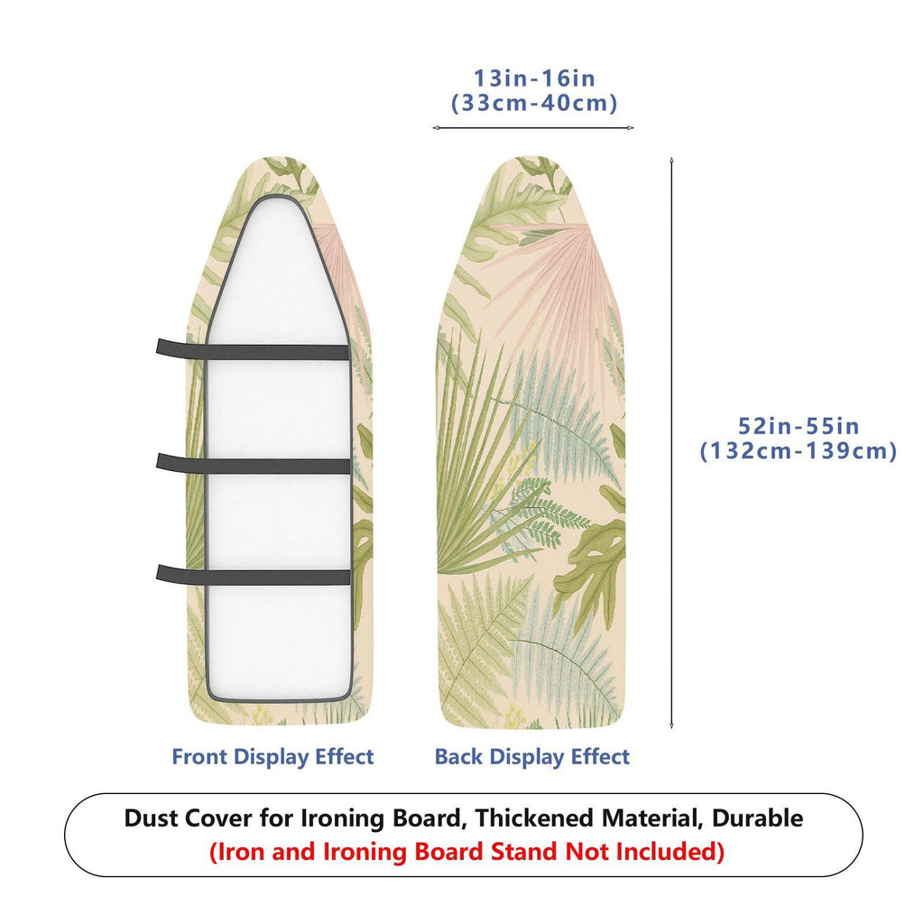 1-Piece tropical leaves greenery botanical  Ironing Board Cover, Universal Size, Without Board