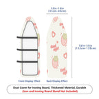 1-Piece Strawberry Heart Print Good Night  Ironing Board Cover, Universal Size, Without Board