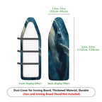 1-Piece Whale Ocean Starry  Ironing Board Cover, Universal Size, Without Board