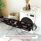1-Piece Cat Headphones Hearts  Ironing Board Cover, Universal Size, Without Board