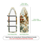 1-Piece Christmas Santa Reindeer  Ironing Board Cover, Universal Size, Without Board