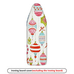 1-Piece Christmas Baubles Festive Ornament  Ironing Board Cover, Universal Size, Without Board