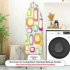 1-Piece Geometric Colorful Retro  Ironing Board Cover, Universal Size, Without Board