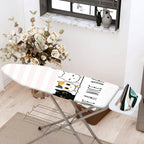 1-Piece Stripe  Cats  Ironing Board Cover, Universal Size, Without Board
