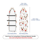 1-Piece Santa Reindeer Christmas  Ironing Board Cover, Universal Size, Without Board