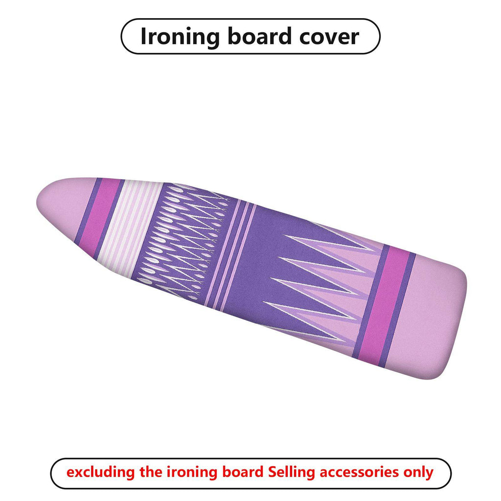 1-Piece Purple Striped Geometric  Ironing Board Cover, Universal Size, Without Board
