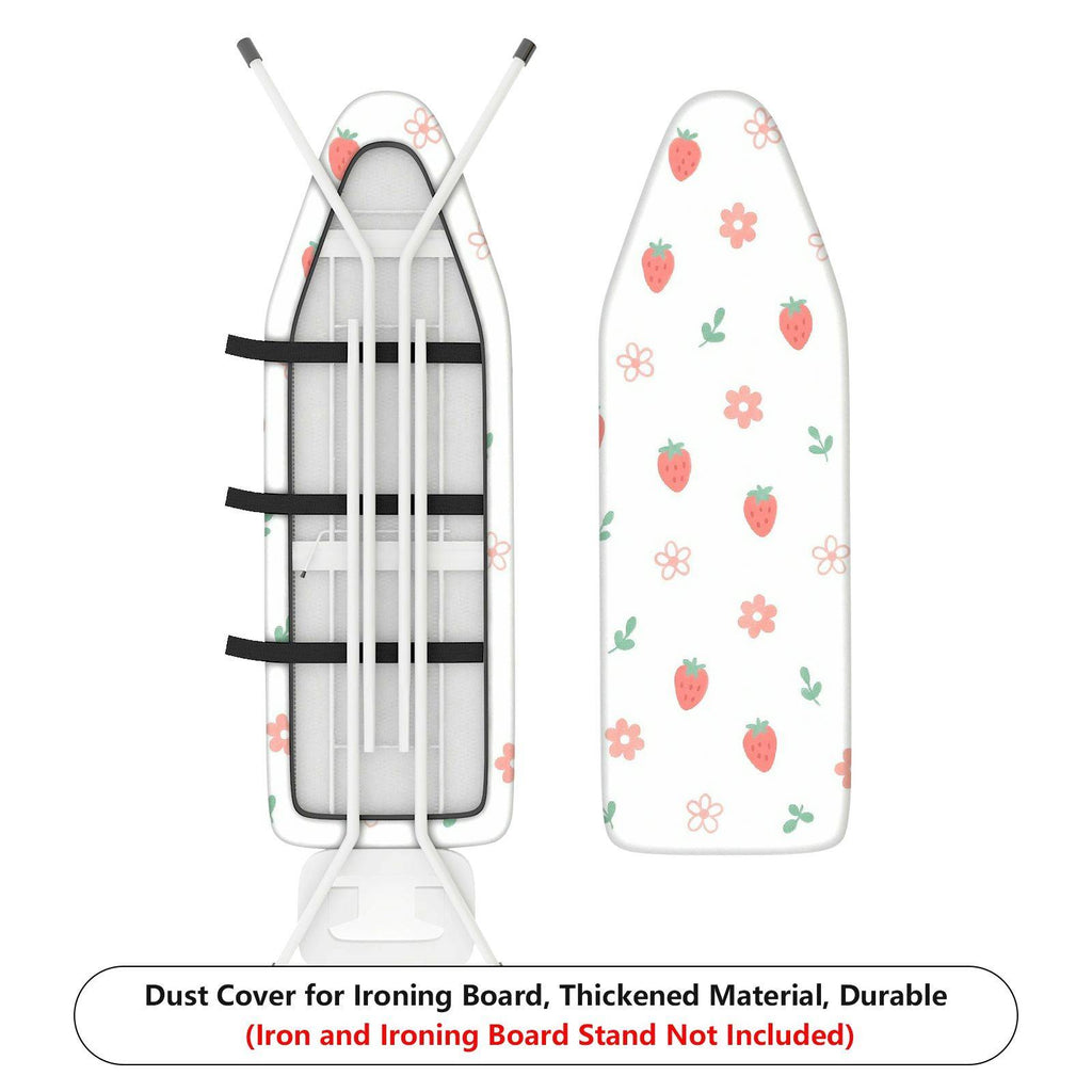 1-Piece Strawberry Floral  Ironing Board Cover, Universal Size, Without Board