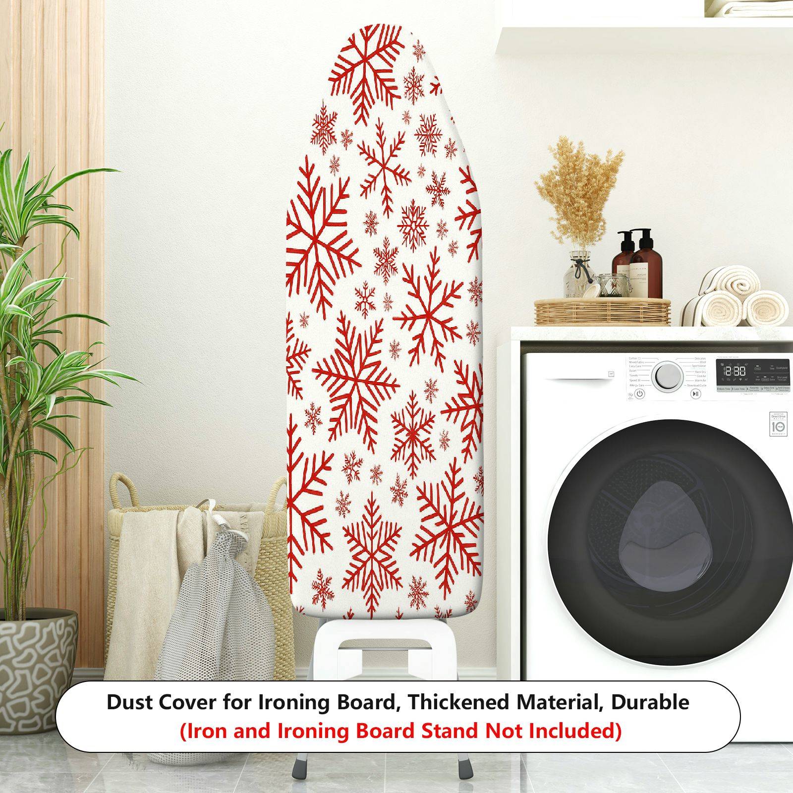 1-Piece Snowflake Christmas Festive  Ironing Board Cover, Universal Size, Without Board
