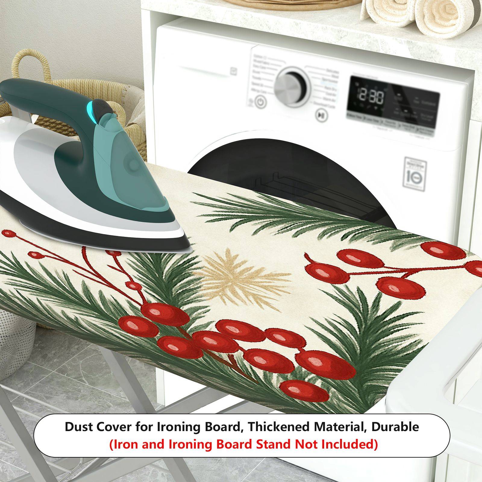 1-Piece Christmas Holiday Festive  Ironing Board Cover, Universal Size, Without Board