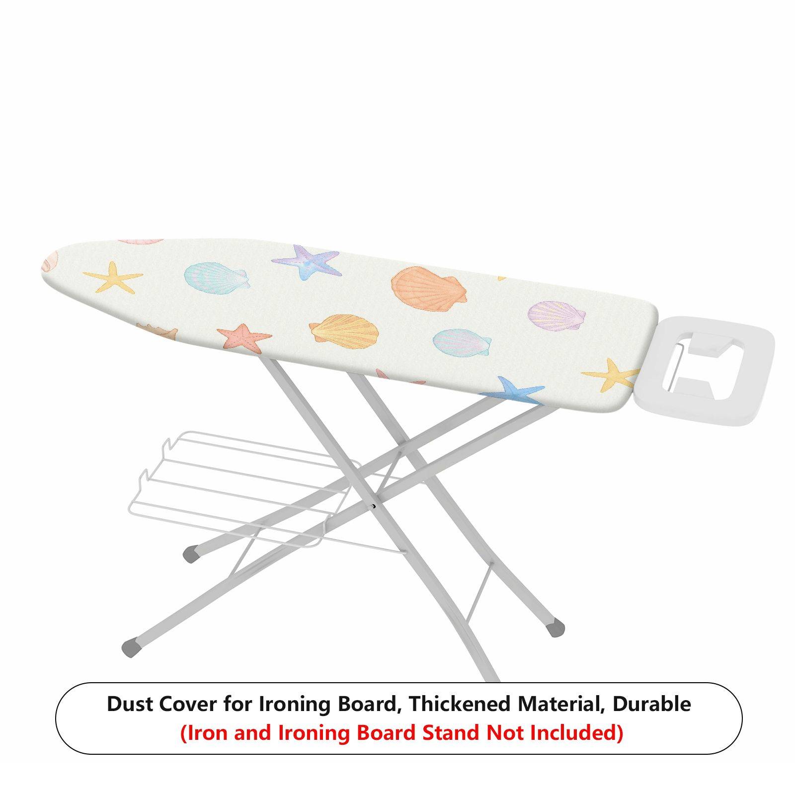 1-Piece Beach Sea Shell Starfish  Ironing Board Cover, Universal Size, Without Board