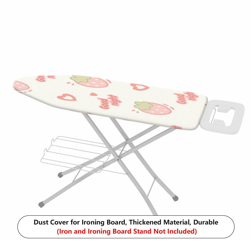 1-Piece Strawberry Heart Print Good Night  Ironing Board Cover, Universal Size, Without Board