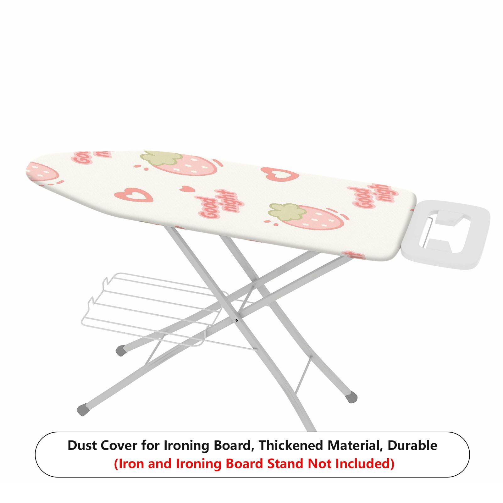 1-Piece Strawberry Heart Print Good Night  Ironing Board Cover, Universal Size, Without Board