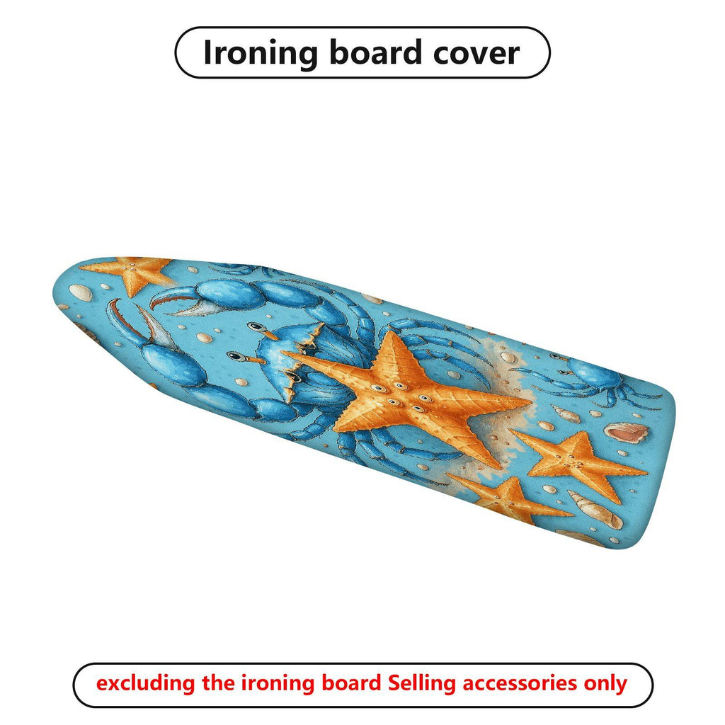 1-Piece Sea Crab Starfish Marine  Ironing Board Cover, Universal Size, Without Board