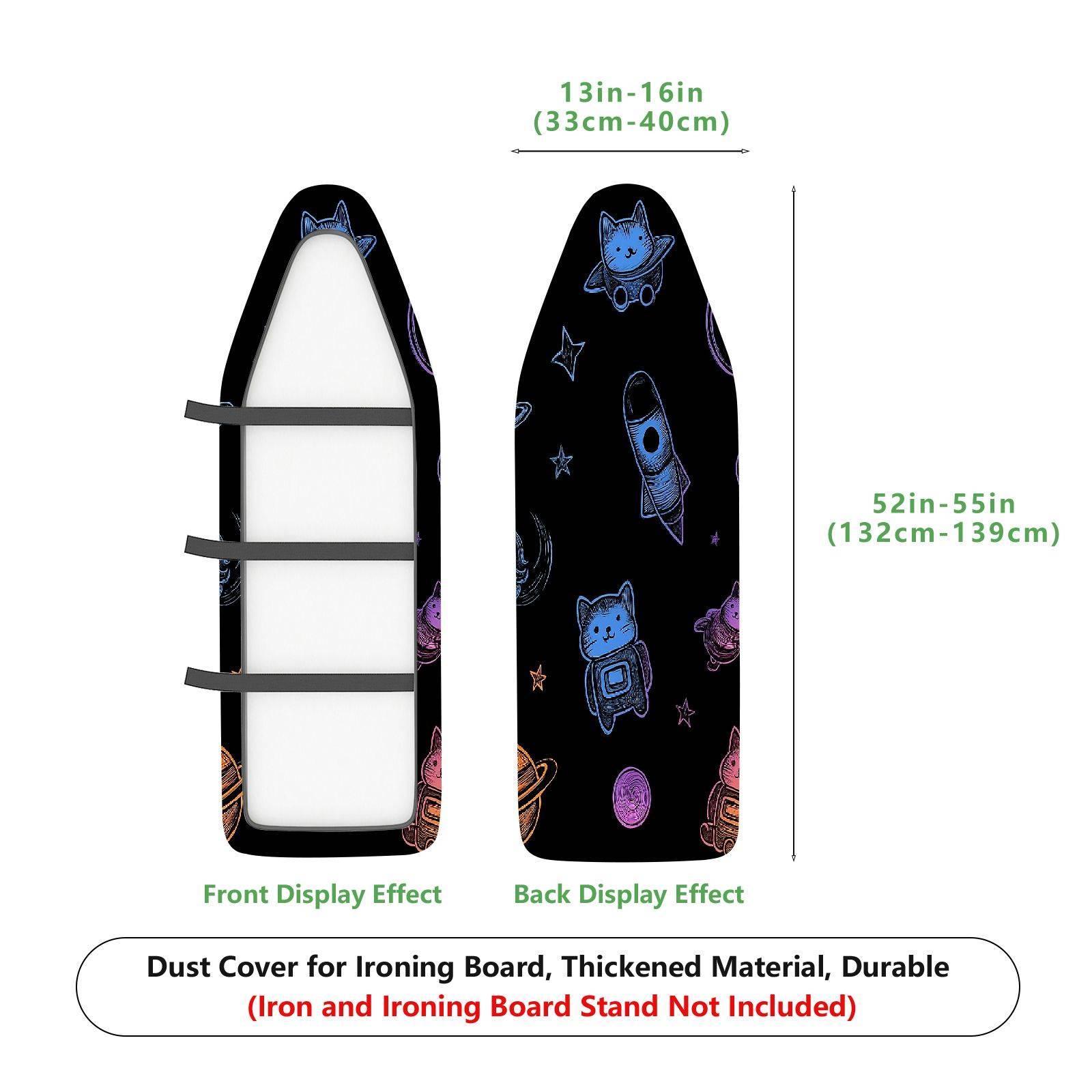 1-Piece Cat Astronaut Space  Ironing Board Cover, Universal Size, Without Board