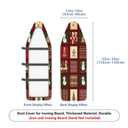 1-Piece Christmas Snowman Gingerbread  Ironing Board Cover, Universal Size, Without Board