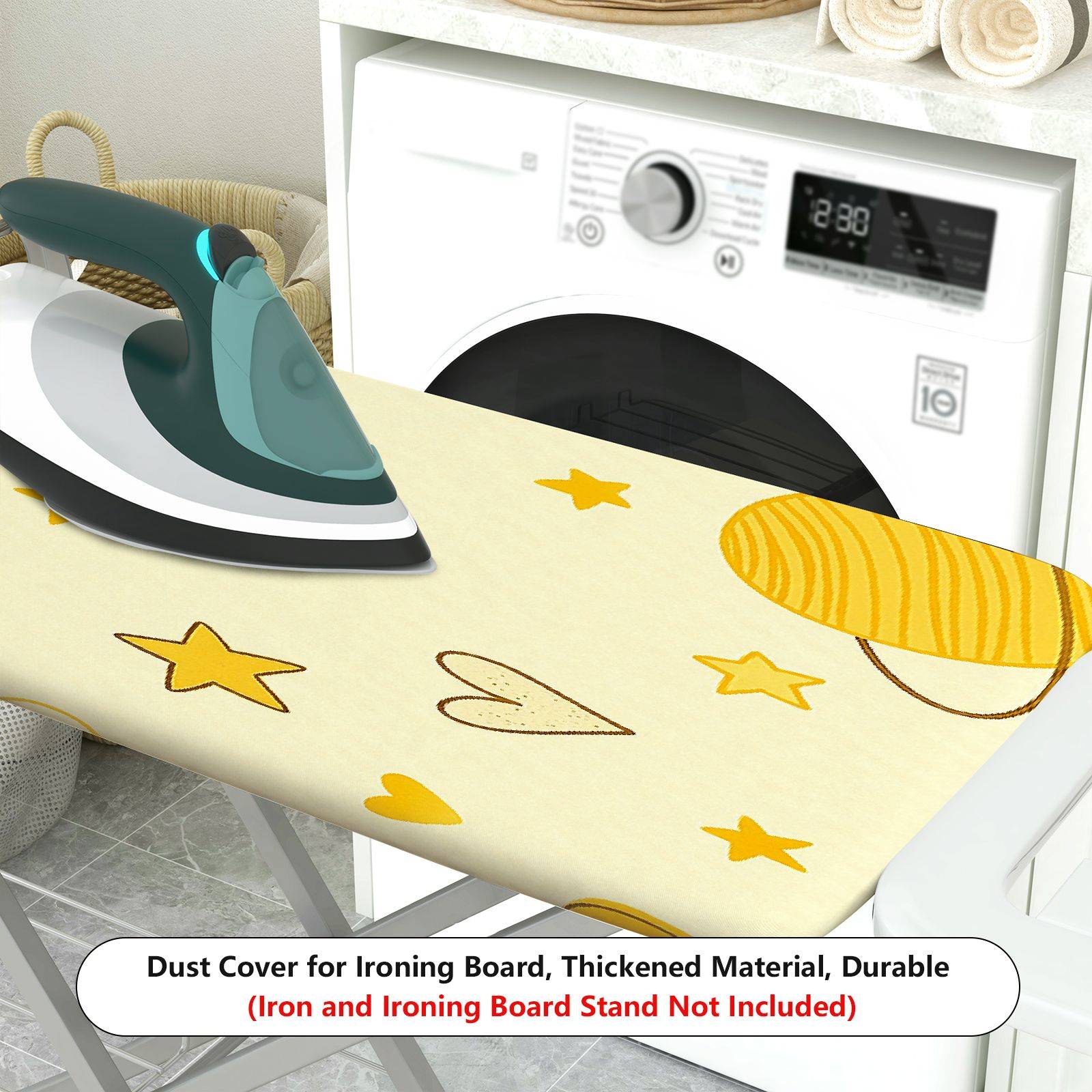 1-Piece Star Heart Flower  Ironing Board Cover, Universal Size, Without Board