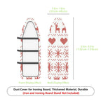 1-Piece Christmas Nordic Deer Heart  Ironing Board Cover, Universal Size, Without Board