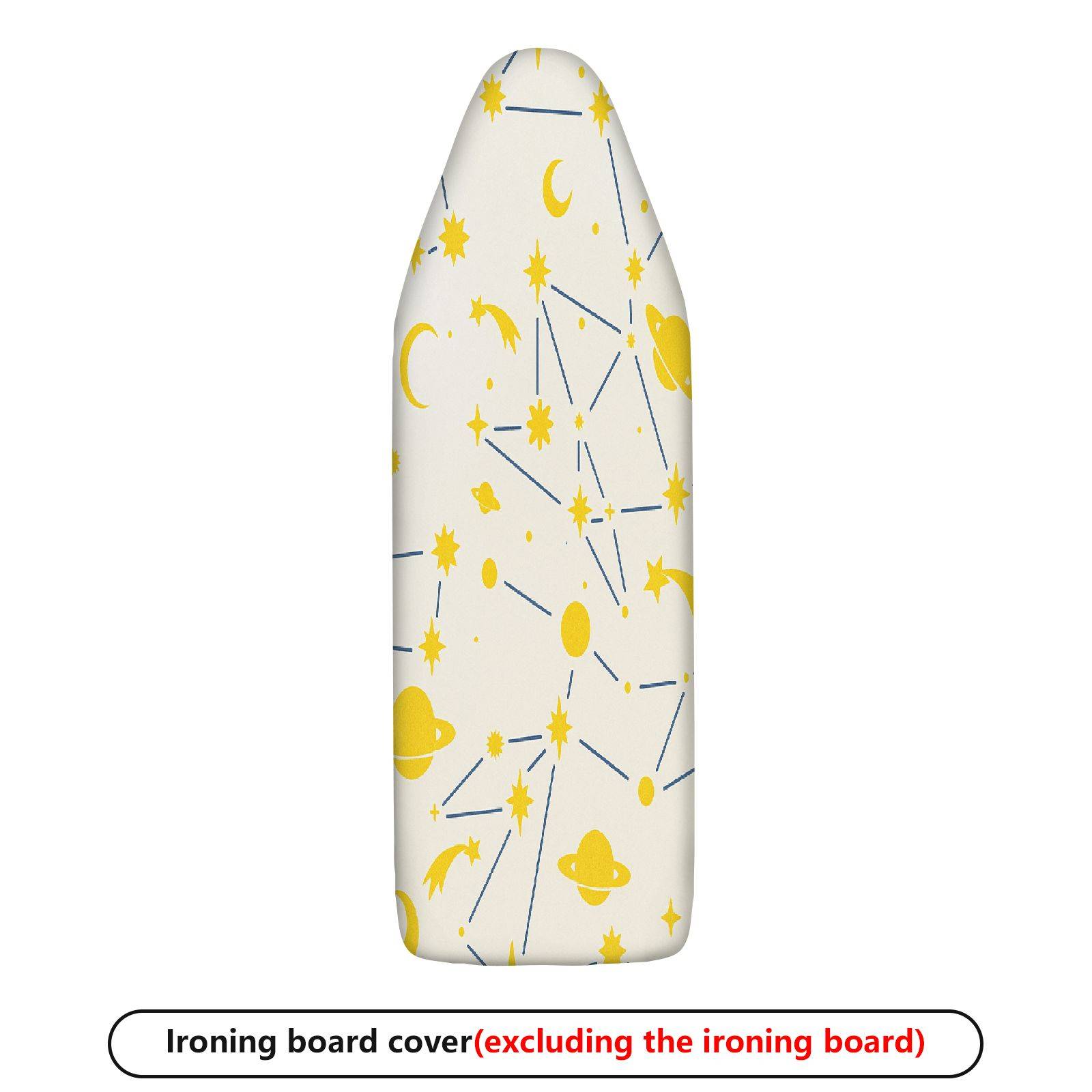 1-Piece Stars Moon Planet Galactic  Ironing Board Cover, Universal Size, Without Board