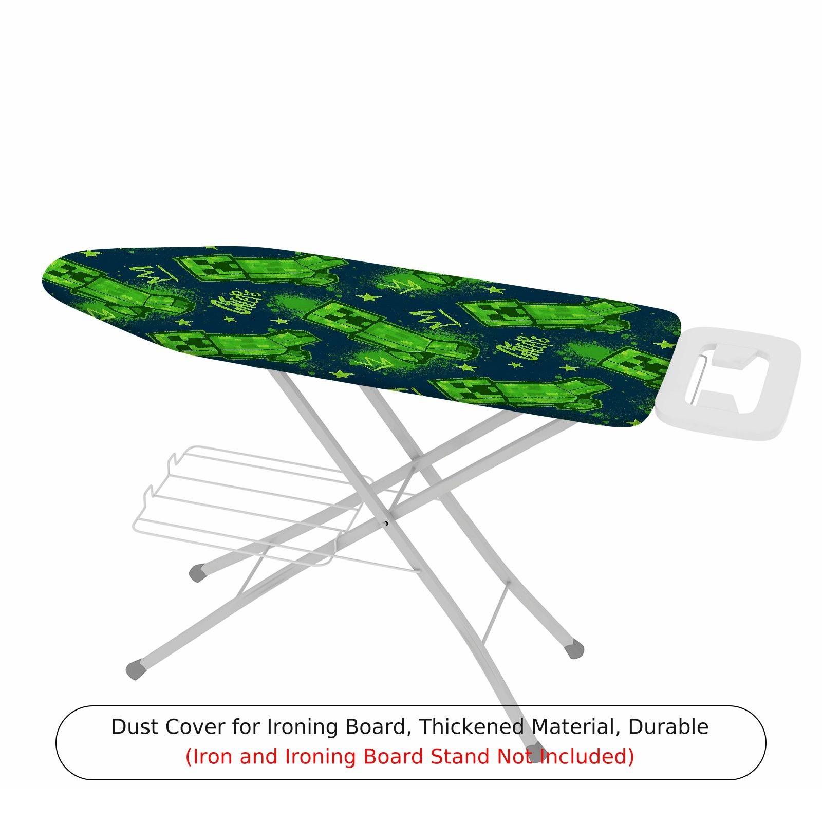 1-Piece Green Stars Blue  Ironing Board Cover, Universal Size, Without Board