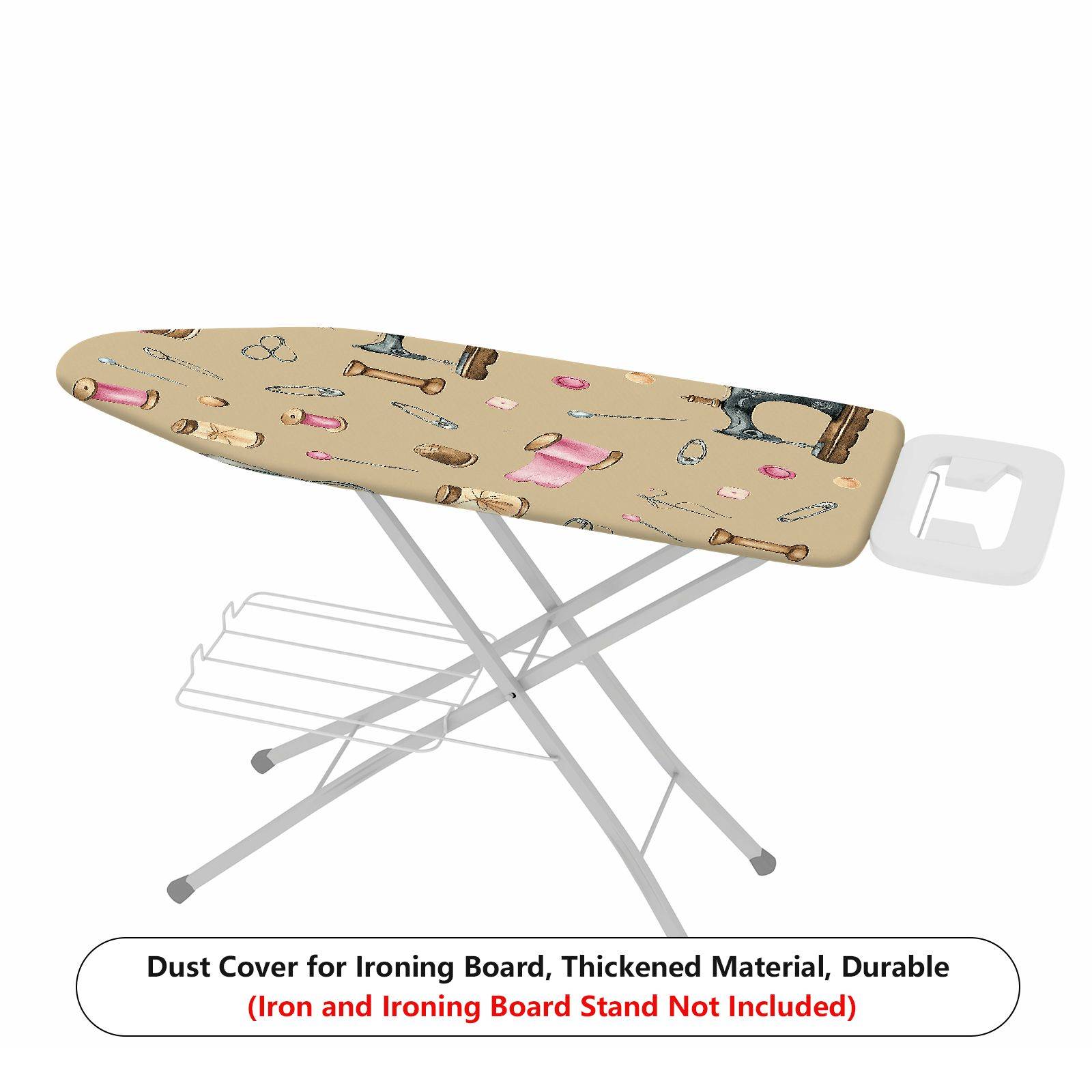 1-Piece Sewing Pattern Retro Style Beige  Ironing Board Cover, Universal Size, Without Board