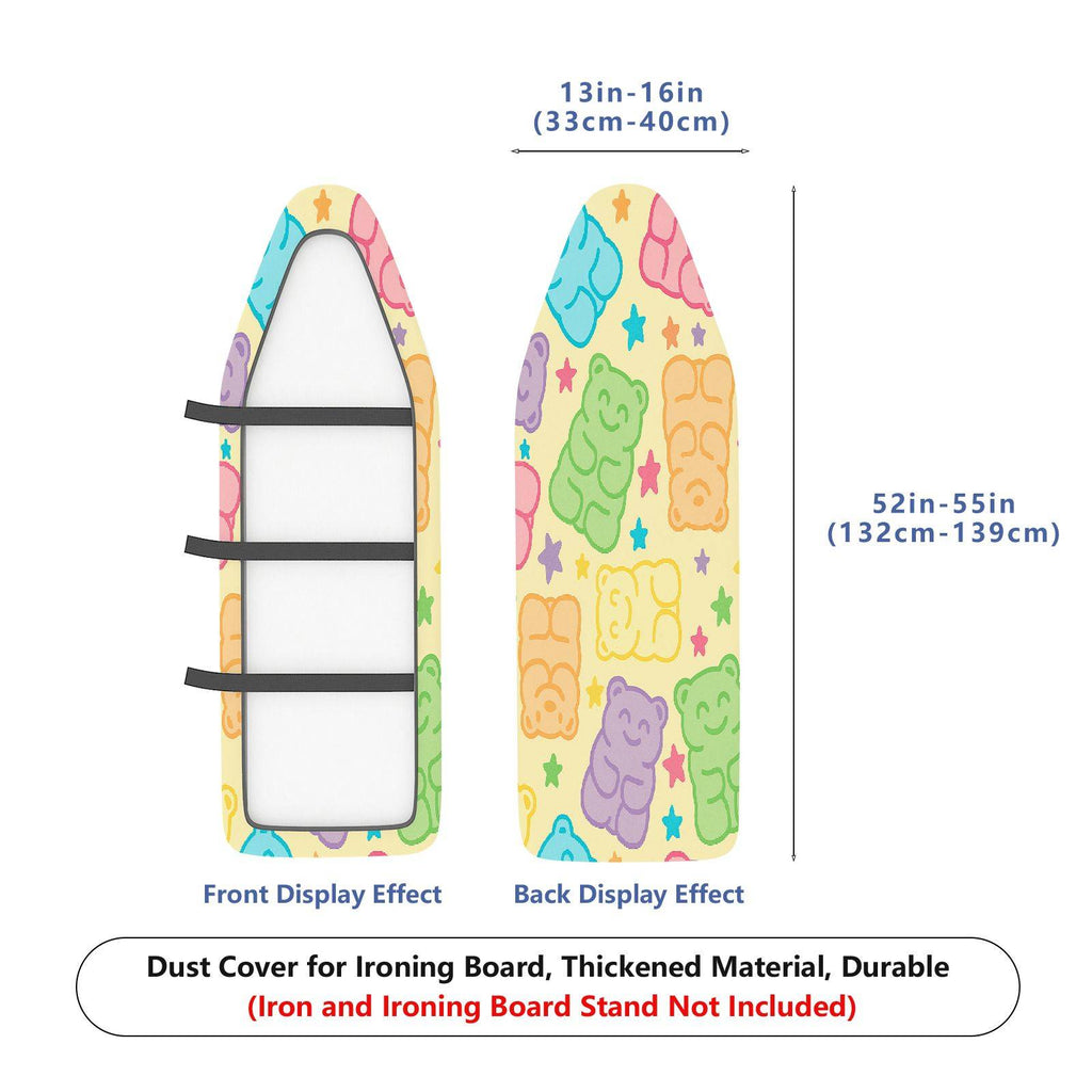 1-Piece Bear Star Colorful  Ironing Board Cover, Universal Size, Without Board