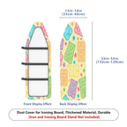 1-Piece Bear Star Colorful  Ironing Board Cover, Universal Size, Without Board