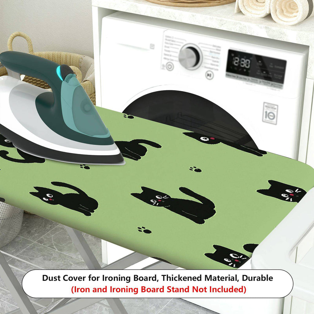 1-Piece Black Cat Paw Print  Ironing Board Cover, Universal Size, Without Board